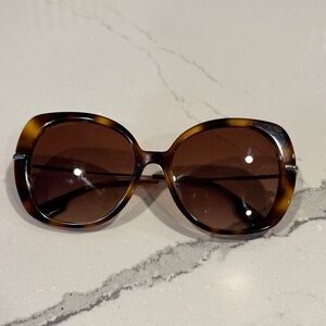 Burberry Eugenie Tortoise Shell Oversized Sunglasses BE4374